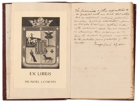 Lot #556 Washington Irving Handwritten Notebook on Politics in Spain, Where He Served as United States Ambassador - Image 4