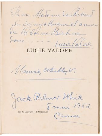 Lot #505 Maurice Utrillo and Lucie Valore Dual-Signed Catalog - Image 4