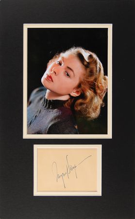 Lot #719 Ingrid Bergman Signature - Image 1