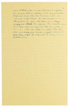 Lot #47 Ronald Reagan Handwritten Draft Letter Under the Guise of Nancy Reagan - Critiquing Governor Jerry Brown's Appointment of a Vietnam P.O.W. - Image 2