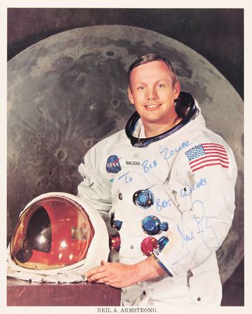 Lot #421 Neil Armstrong Signed Photograph - Image 1