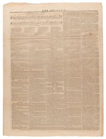 Lot #98 William Henry Harrison: The Log Cabin Newspaper (September 5, 1840) - Image 2