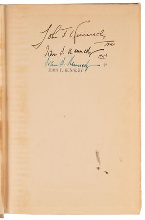 Lot #26 John F. Kennedy's Triple-Signed Book with Ample Handwritten Notations on Communism - Challenge to Karl Marx - Image 4