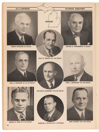 Lot #122 John F. Kennedy Original 1949 'Pictorial Directory of the 81st Congress' - Image 7