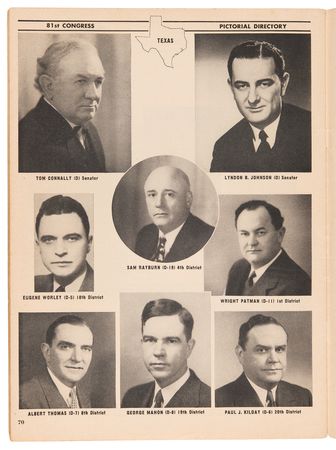 Lot #122 John F. Kennedy Original 1949 'Pictorial Directory of the 81st Congress' - Image 5