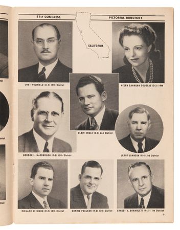 Lot #122 John F. Kennedy Original 1949 'Pictorial Directory of the 81st Congress' - Image 6