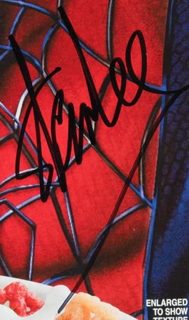 Lot #525 Stan Lee Twice-Signed 'Spider-Man' Cereal Box - Image 3