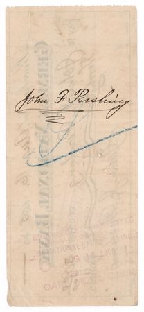 Lot #384 John J. Pershing Signed Check - Image 2