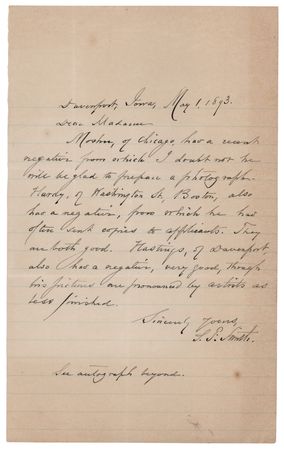Lot #596 Samuel Francis Smith Autograph Letter Signed - Image 1