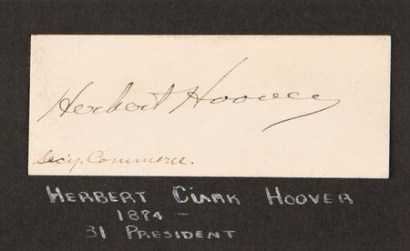 Lot #102 Herbert Hoover (4) Signed Items - Image 3