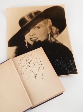 Lot #850 Mae West (2) Signed Items - Book and Oversized Photograph - Image 1
