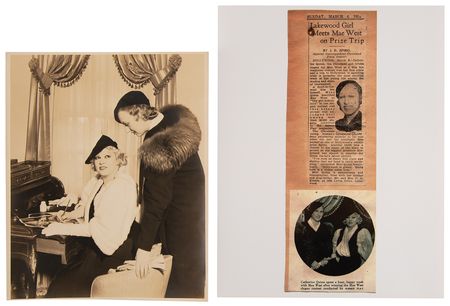 Lot #850 Mae West (2) Signed Items - Book and Oversized Photograph - Image 4