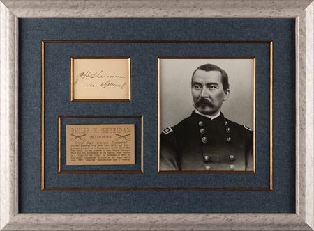 Lot #389 Philip H. Sheridan Signature - Image 1