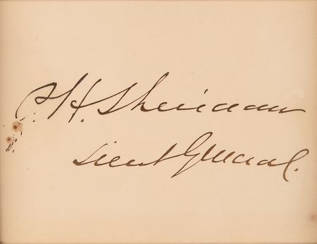 Lot #389 Philip H. Sheridan Signature - Image 2