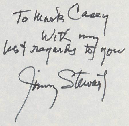 Lot #836 James Stewart Signed Book with 'Harvey' Sketch - Jimmy Stewart and His Poems - Image 2
