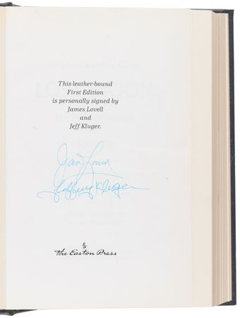 Lot #443 James Lovell Signed Book - Lost Moon - Image 4