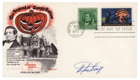 Lot #583 Stephen King Signed First Day Cover - Image 1