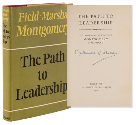 Lot #381 Montgomery of Alamein Signed Book - The Path to Leadership - Image 1