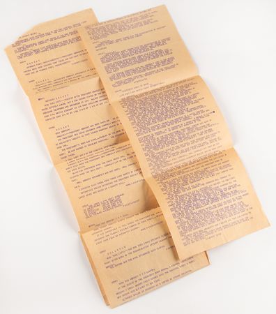 Lot #245 Kennedy Assassination: United Press International Teletype Rolls - 