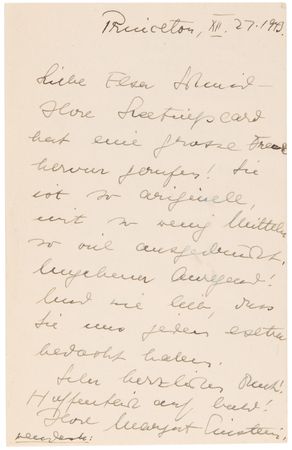 Lot #232 Albert Einstein Autograph Letter Signed (1943) - Image 3
