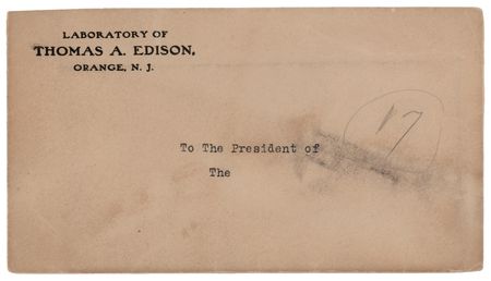 Lot #229 Thomas Edison Typed Letter Signed to a World Leader: 