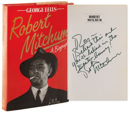 Lot #792 Robert Mitchum Signed Book - A Biography - Image 1