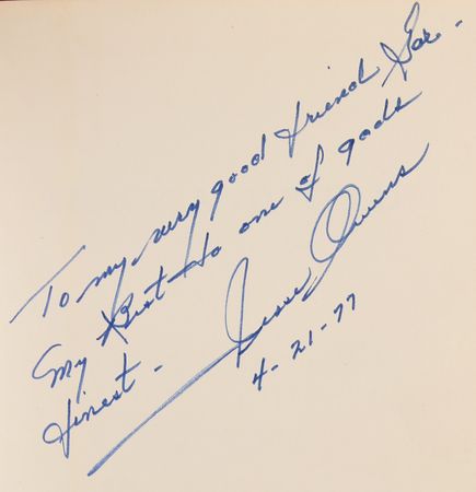 Lot #897 Jesse Owens Signed Book - Track and Field - Image 2