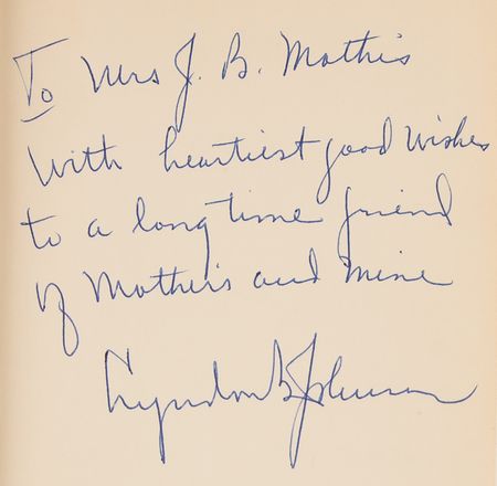 Lot #113 Lyndon B. Johnson Signed Book - The Lyndon Johnson Story - Image 2