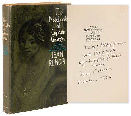Lot #820 Jean Renoir Signed Book - The Notebooks of Captain Georges - Image 1