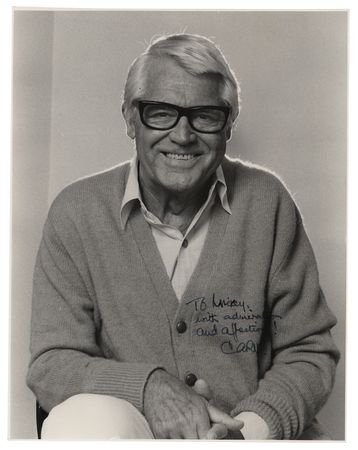 Lot #759 Cary Grant Signed Photograph to Mickey