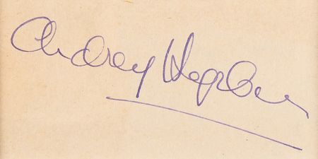Lot #767 Audrey Hepburn Signature - Image 2