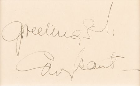 Lot #760 Cary Grant Signature - Image 2