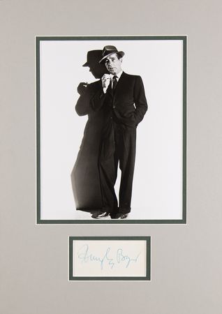 Lot #722 Humphrey Bogart Signature - Image 1