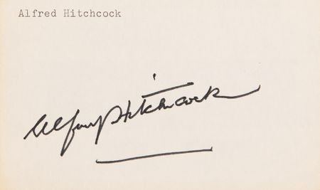 Lot #772 Alfred Hitchcock Signature - Image 2