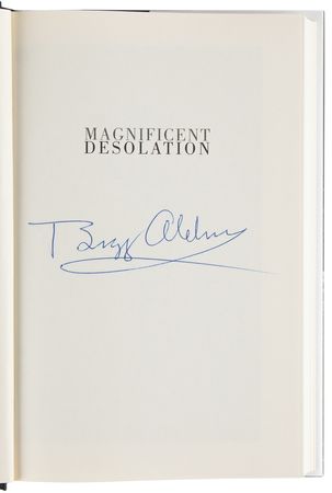 Lot #409 Buzz Aldrin Signed Book - Magnificent Desolation - Image 4