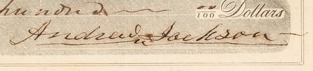Lot #5 Andrew Jackson Scarce Signed Check - Bank of Tennessee (1844) - Image 2
