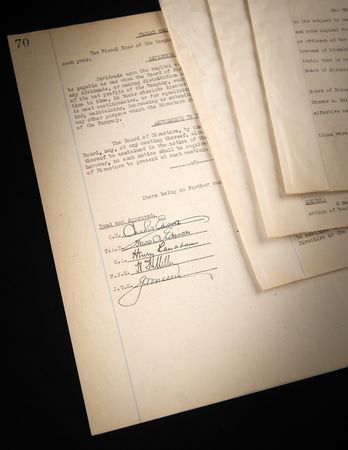 Lot #276 Thomas Edison Document Signed for His Election as Chairman of the Edison Storage Battery Company - Image 1