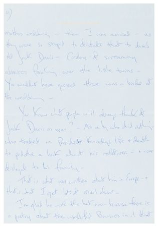 Lot #24 Jacqueline Kennedy (2) Autograph Letters Signed to Grey Gardens Cousin Edith Beale - Image 5