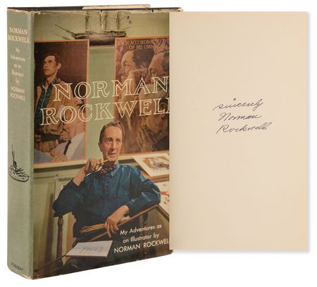 Lot #502 Norman Rockwell Signed Book - My Adventures as an Illustrator - Image 1