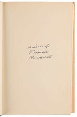 Lot #502 Norman Rockwell Signed Book - My Adventures as an Illustrator - Image 4