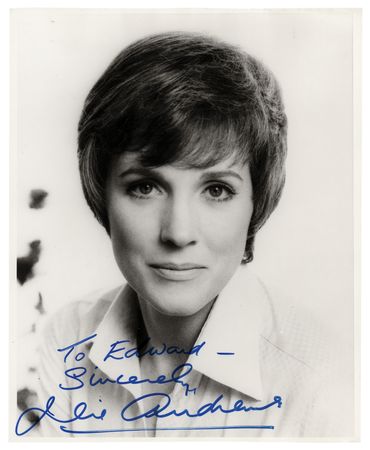 Lot #706 Julie Andrews Signed Photograph - Image 1