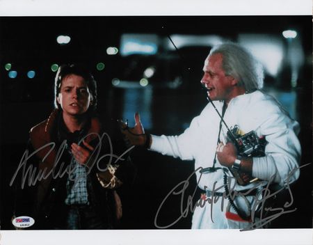 Lot #711 Back to the Future: Fox and Lloyd Signed