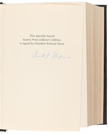 Lot #144 Richard Nixon Signed Book - The Memoirs of Richard Nixon - Image 4