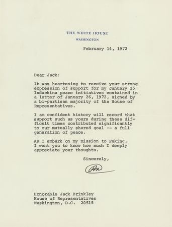 Lot #45 Richard Nixon Collection of (9) Typed Letters Signed as President on Vietnam, Watergate, and Legislation - Image 6