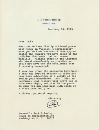 Lot #45 Richard Nixon Collection of (9) Typed Letters Signed as President on Vietnam, Watergate, and Legislation - Image 8
