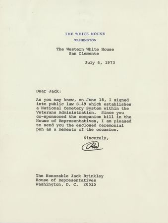 Lot #45 Richard Nixon Collection of (9) Typed Letters Signed as President on Vietnam, Watergate, and Legislation - Image 9