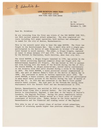 Lot #387 Hyman G. Rickover Collection of (7) Typed Letters Signed - Image 3