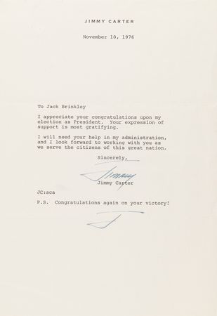 Lot #46 Jimmy Carter Collection of (24) Typed Letters Signed with (18) as President - Image 4
