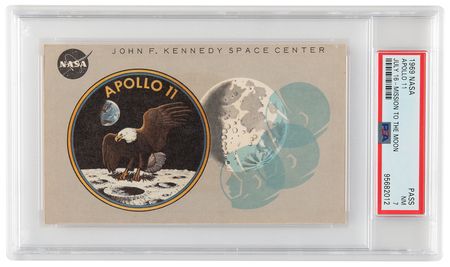 Lot #410 Apollo 11 Launch Pass - PSA NM 7 - Image 1