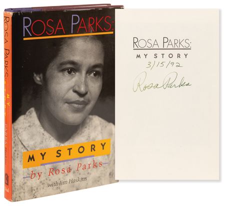 Lot #334 Rosa Parks Signed Book - My Story - Image 1